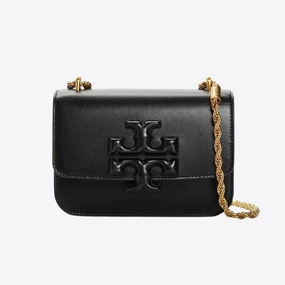 Tory Burch Black Eleanor Leather Shoulder Bag (Small)