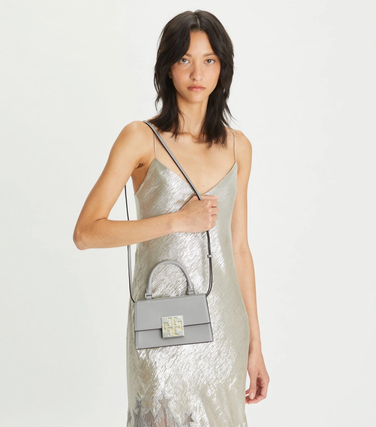 Tory Burch Bon Bon Spazzolato Mini Tp Handle Bag