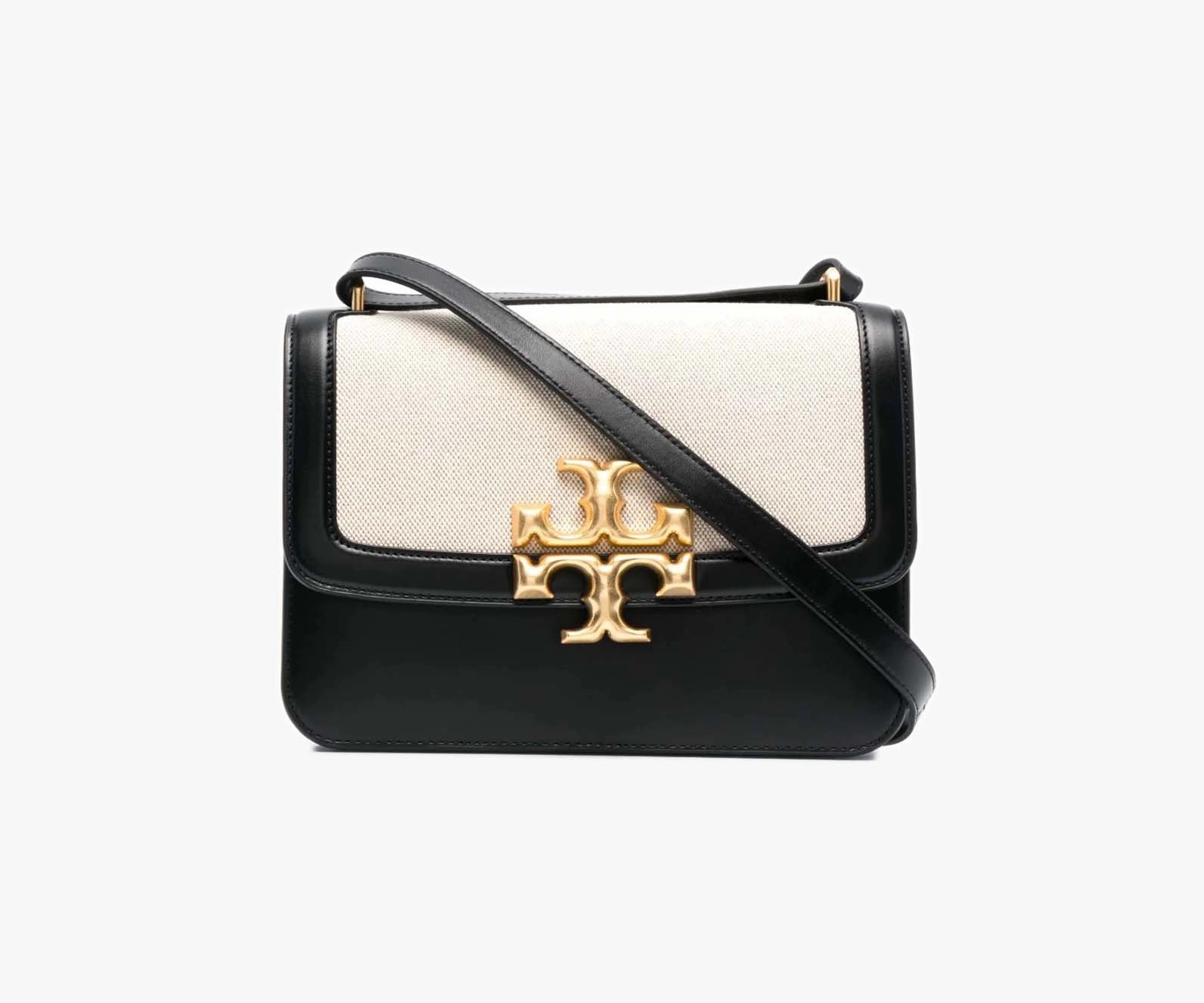 Tory Burch C Eleanor Bag (Canvas black) Large