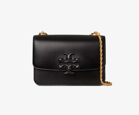 Tory Burch C Eleanor Convertible Shoulder Bag (Black) Large