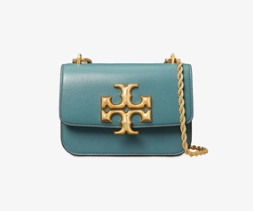 Tory Burch C Eleanor Textured Convertible Shoulder Bag (Brisk blue)