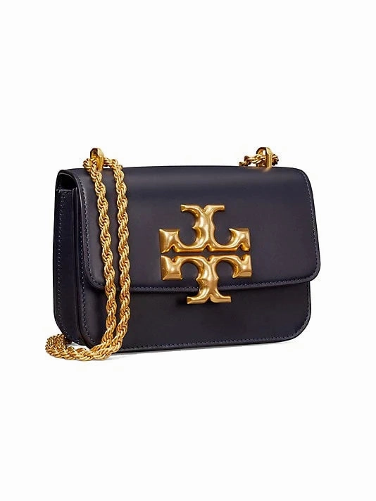 Tory Burch C Eleanor Textured Convertible Shoulder Bag Tory Navy