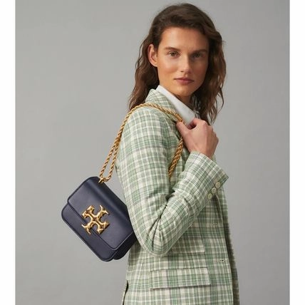 Tory Burch C Eleanor Textured Convertible Shoulder Bag Tory Navy