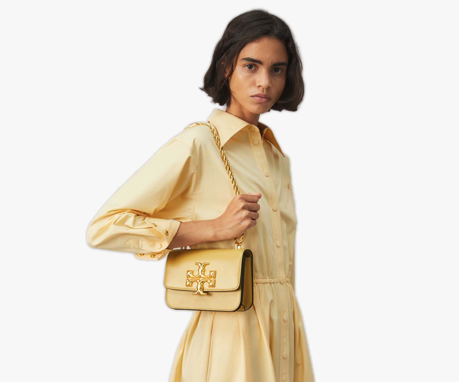 Tory Burch C Eleanor Textured Small Convertible Shoulder Bag