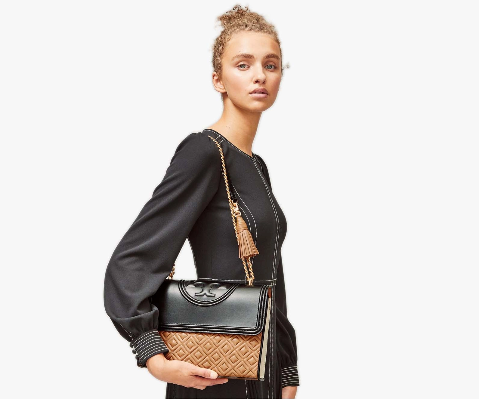 Tory Burch C Fleming Color-block Convertible Shoulder Bag (Large)