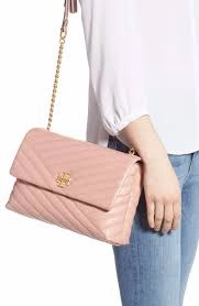 Tory Burch C Kira Chevron Flap Shoulder Bag (Medium)