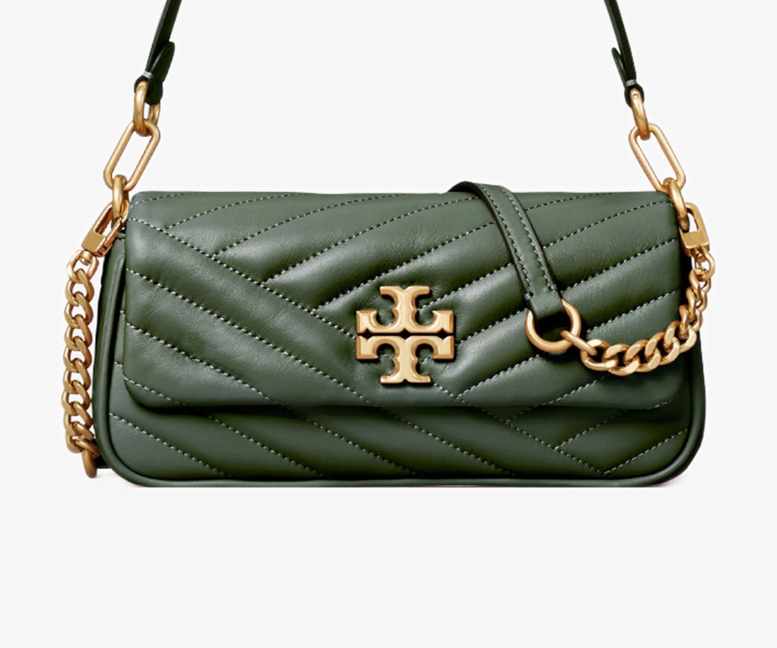 Tory Burch C Kira Chevron Small Flap Shoulder