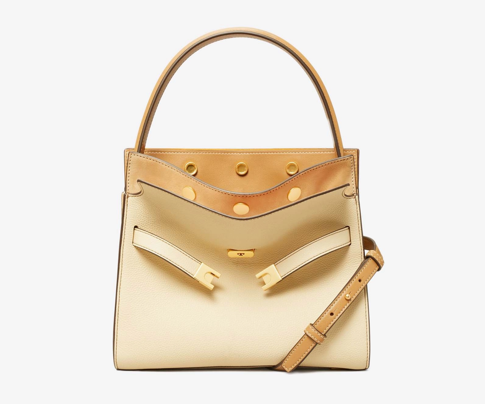 Tory Burch C Lee Radziwill Pebbled Double Bag