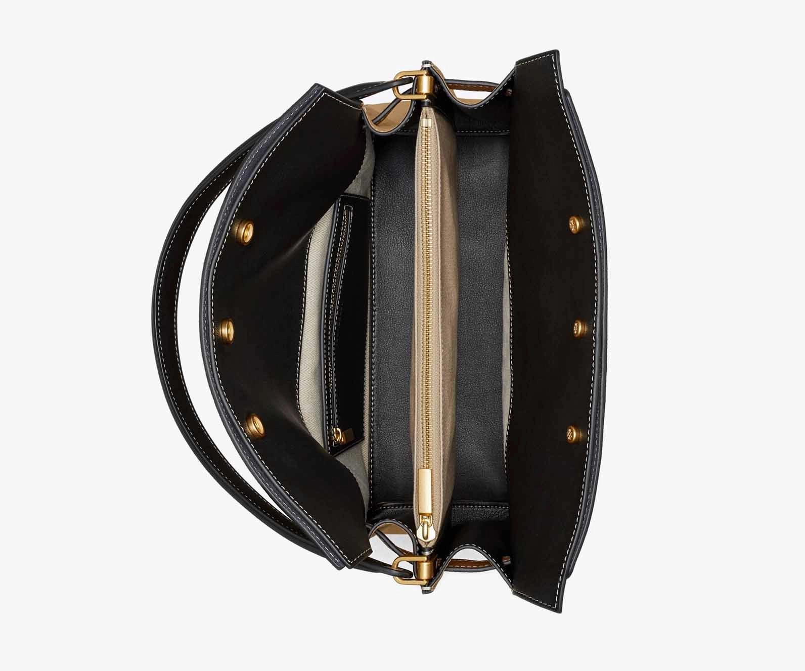 Tory Burch C Lee Radziwill Pebbled Double Bag