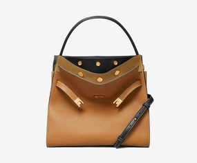 Tory Burch C Lee Radziwill Pebbled Double Bag