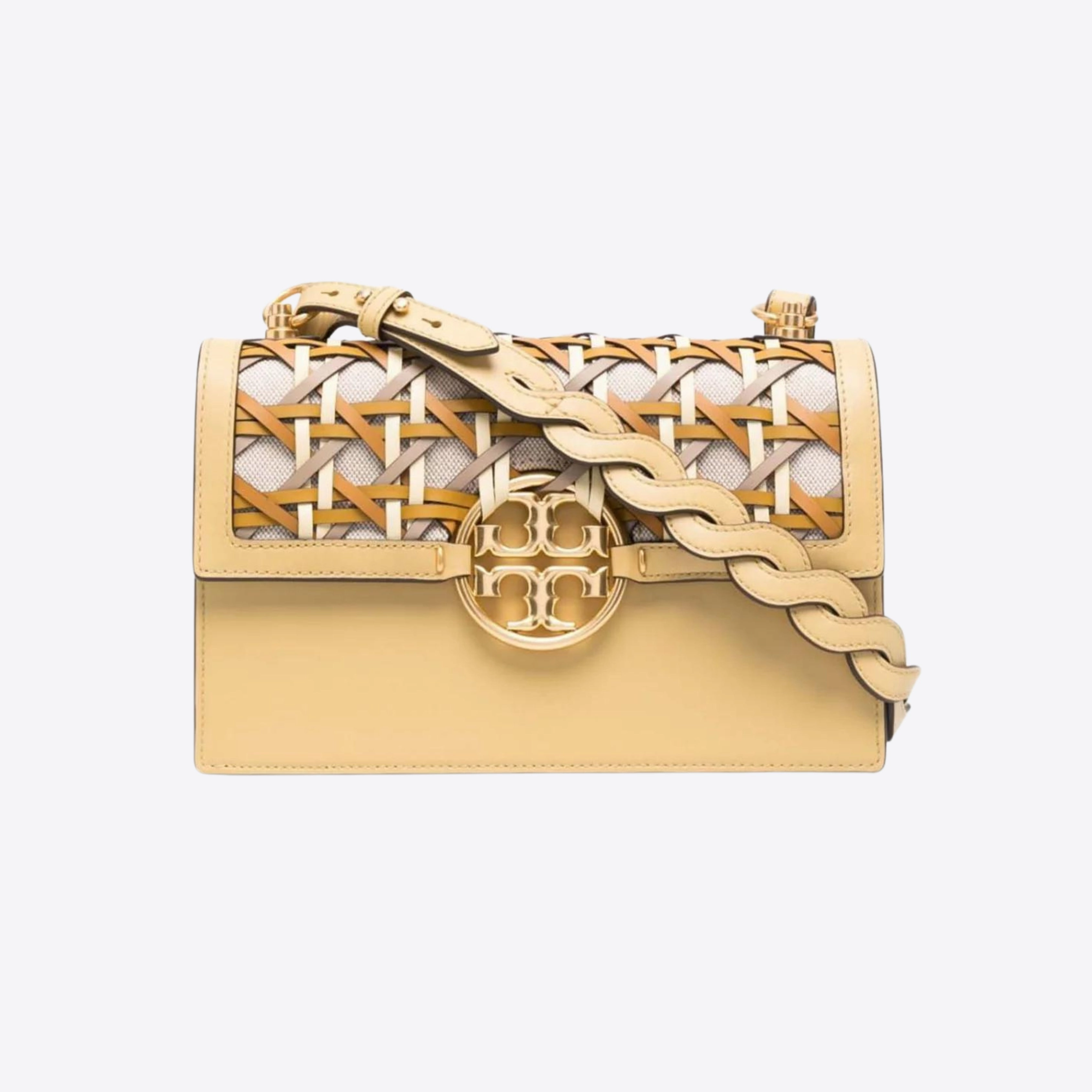 Tory Burch C Miller Basket Weave Shoulder Bag (Large)