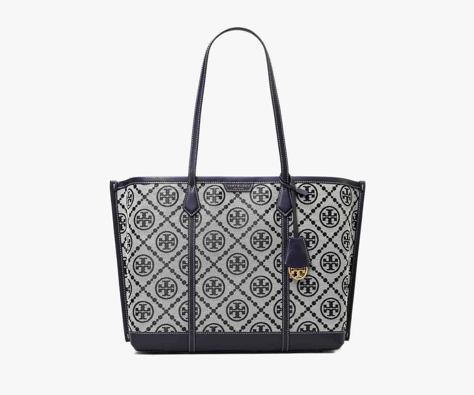 Tory Burch C Perry T Monogram Triple-Compartment Tote