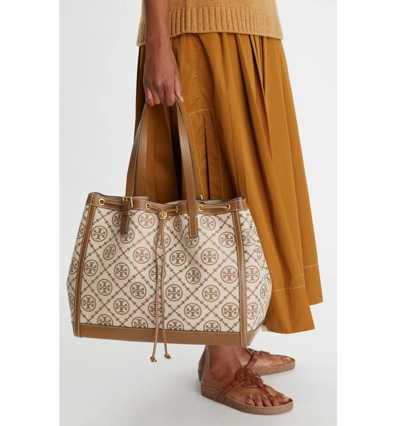 Tory Burch C T Monogram Jacquard Big Tote