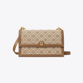 Tory Burch C T Monogram Jacquard Shoulder Bag