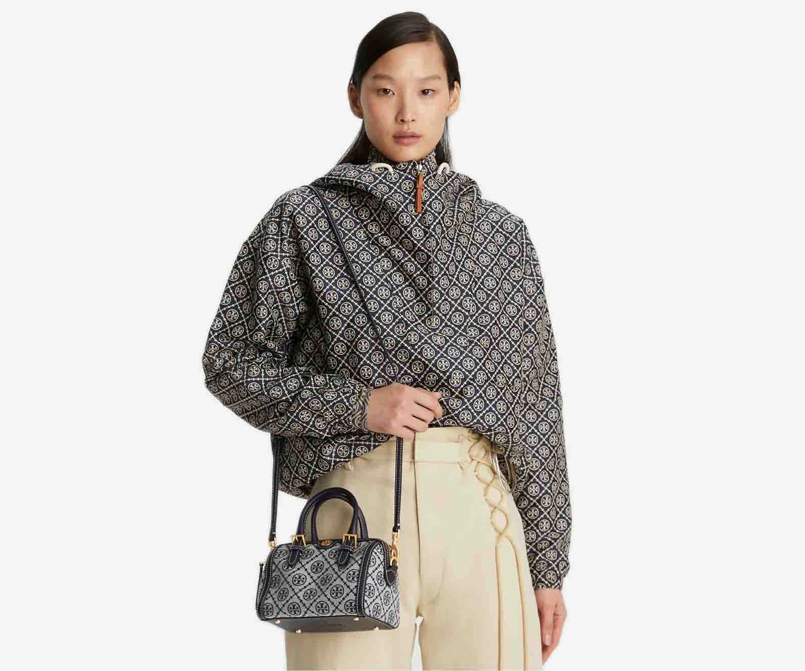Tory Burch C T Monogram Jaquard Mini Duffle