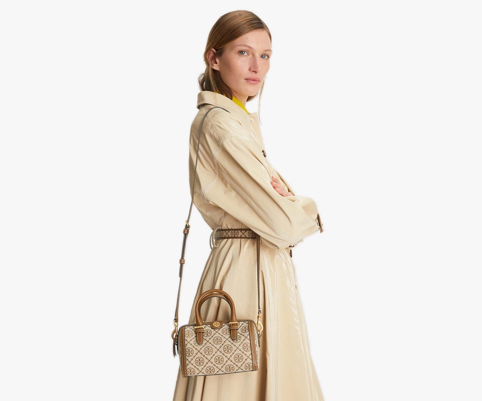 Tory Burch C T Monogram Jaquard Mini Duffle