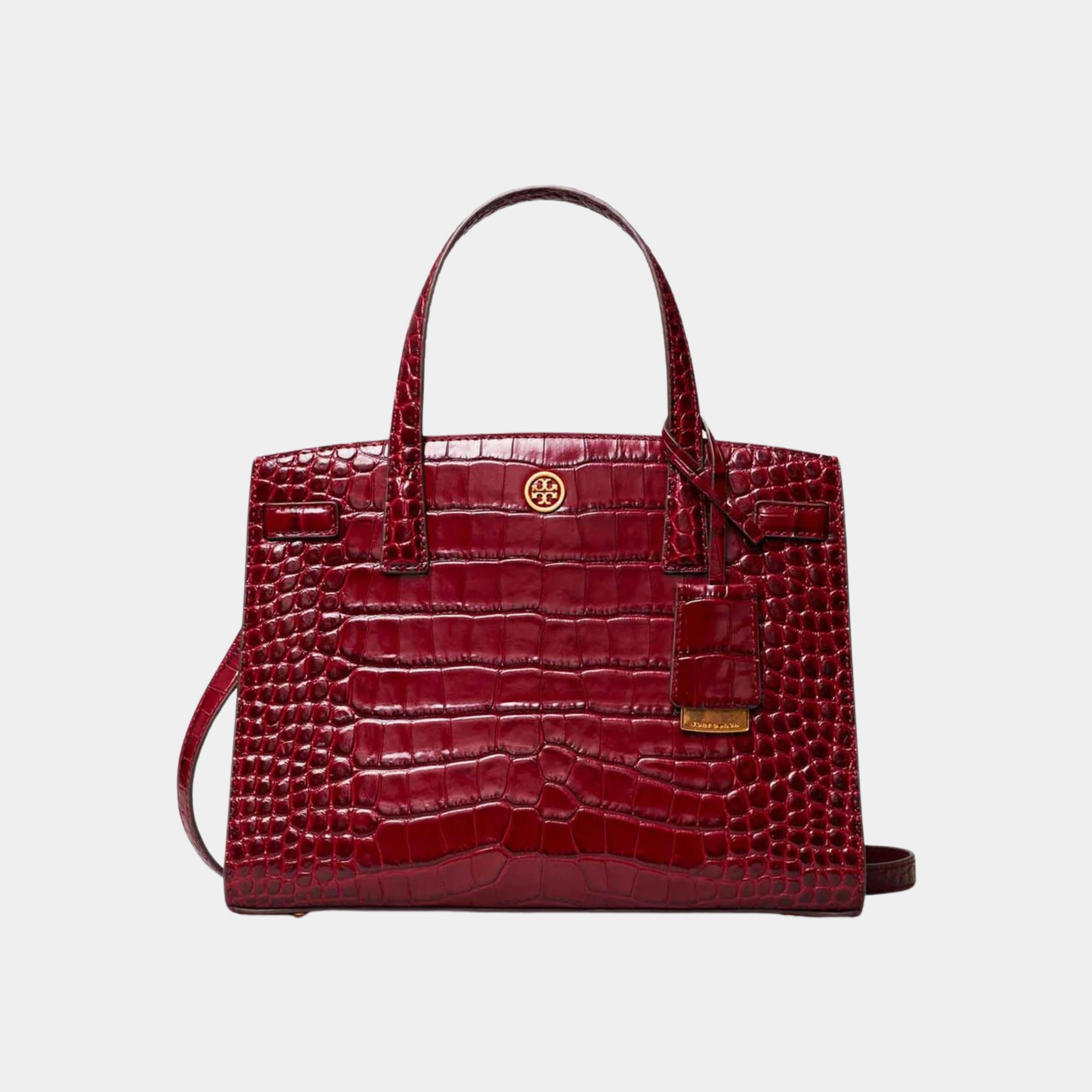 Tory Burch C Walker Embosed Satchel