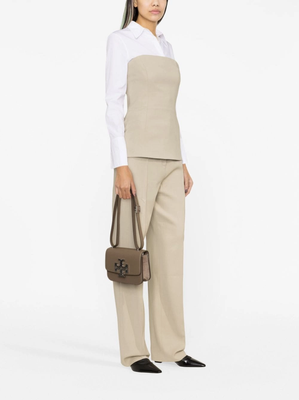 Tory Burch Eleanor Bag In Dove Gray Leather (Small)