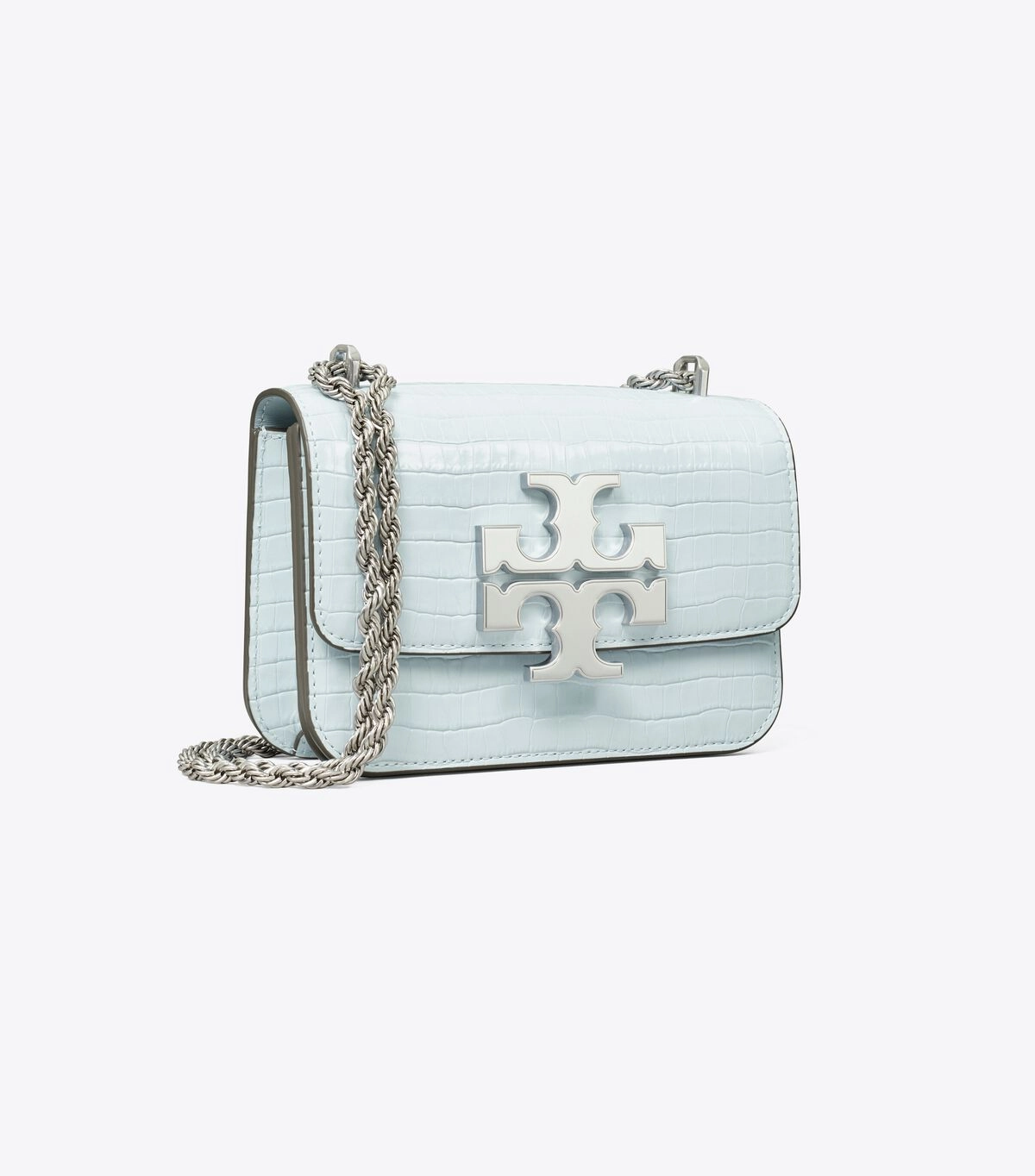 Tory Burch Eleanor Embossed Shoulder Bag small (Misty Blue)