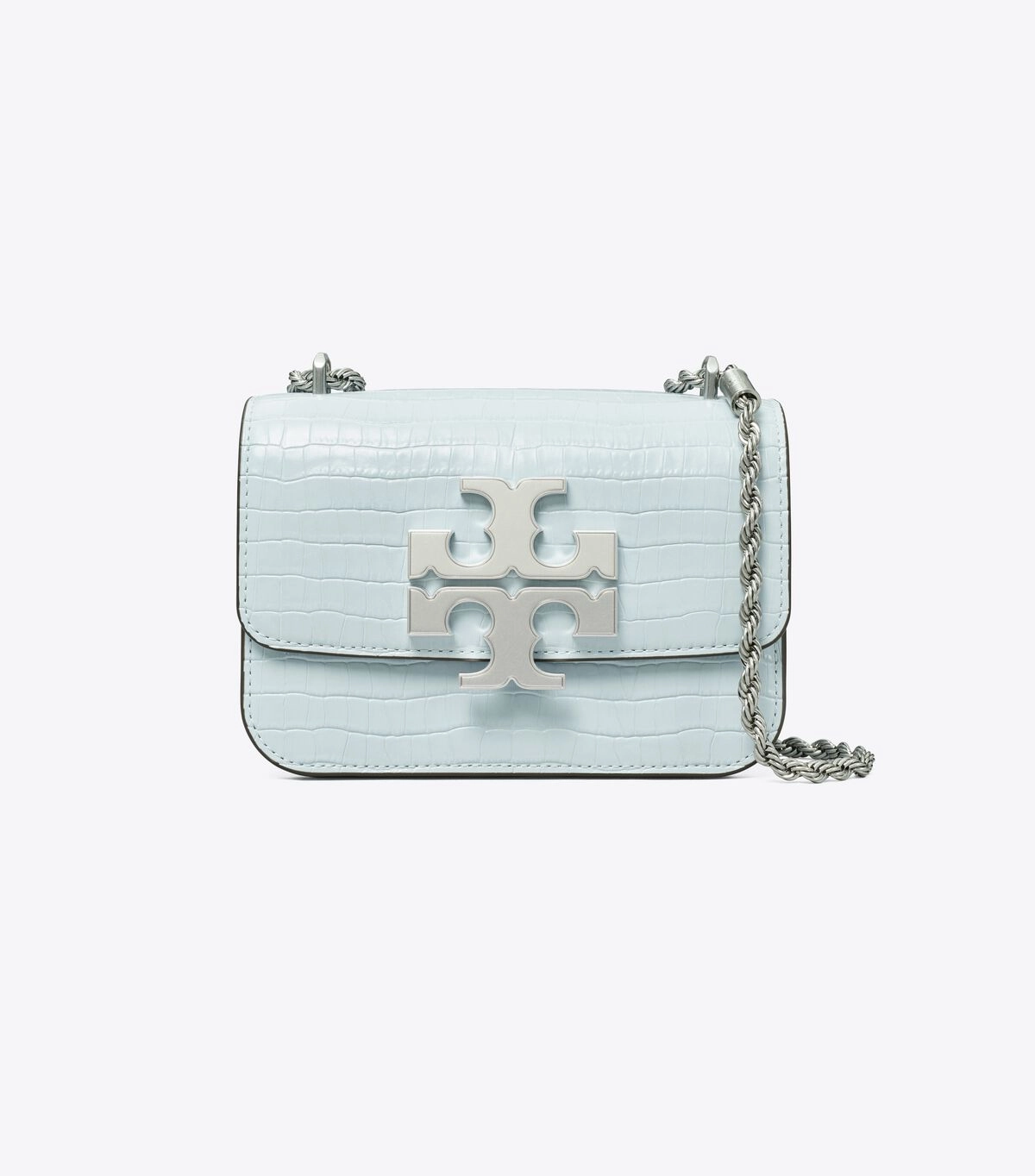 Tory Burch Eleanor Embossed Shoulder Bag small (Misty Blue)