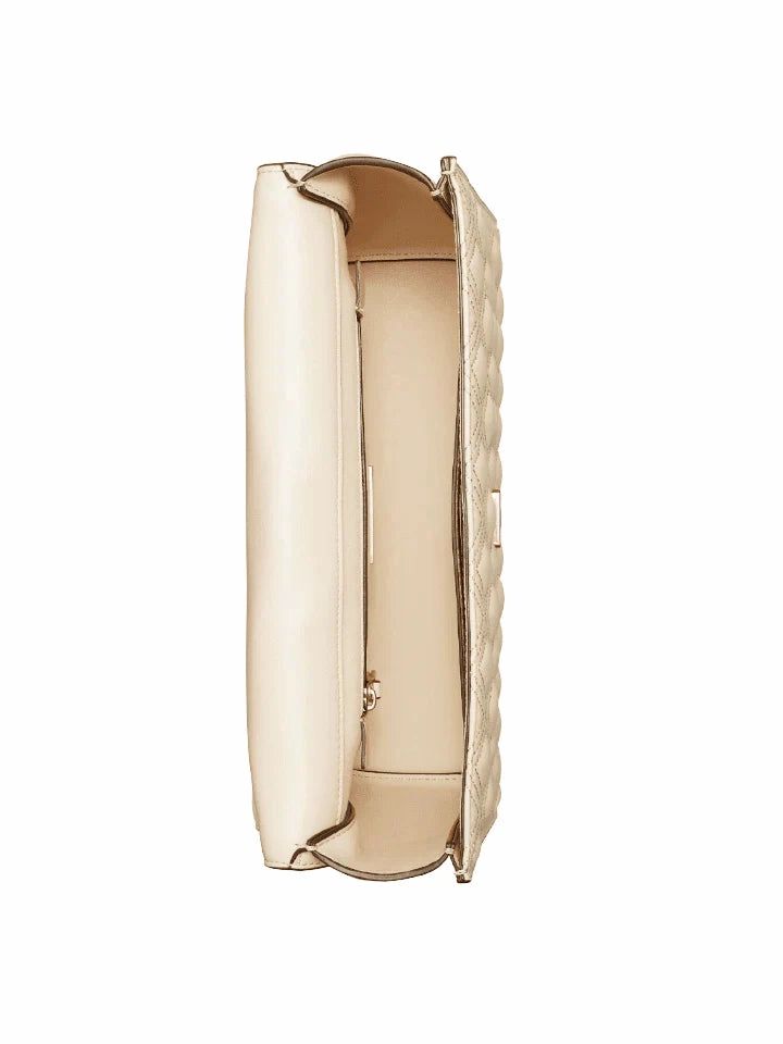 Tory Burch Fleming Convertible Shoulder Bag Large New Cream