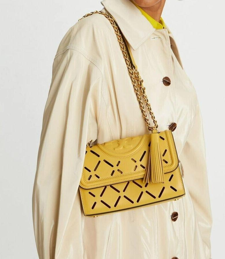 Tory Burch Fleming Diamond  Perforated Large Bag