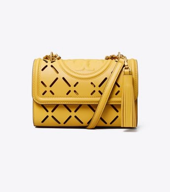 Tory Burch Fleming Diamond Perforated Small Bag