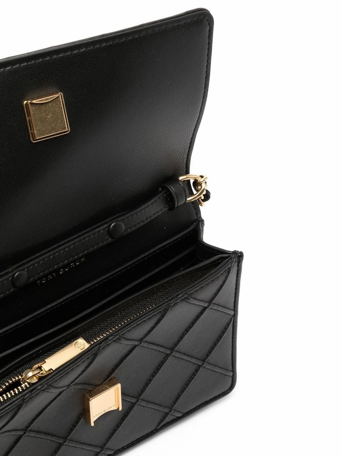 Tory Burch Fleming Soft Chain Wallet Black
