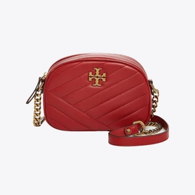 Tory Burch Kira Chevron Camera Bag Red