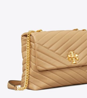 Tory Burch Kira Chevron Convertible Shoulder Bag Desert Dune