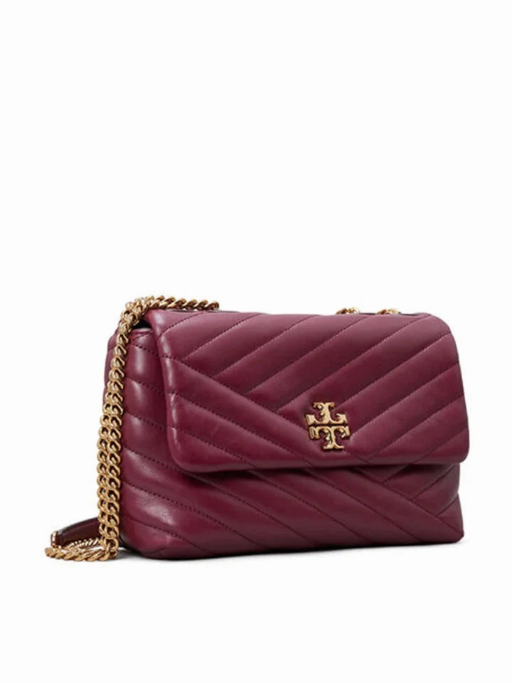 Tory Burch Kira Chevron Small Convertible Imperial Garnet