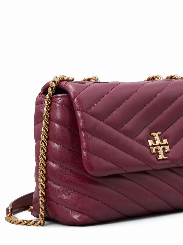Tory Burch Kira Chevron Small Convertible Imperial Garnet
