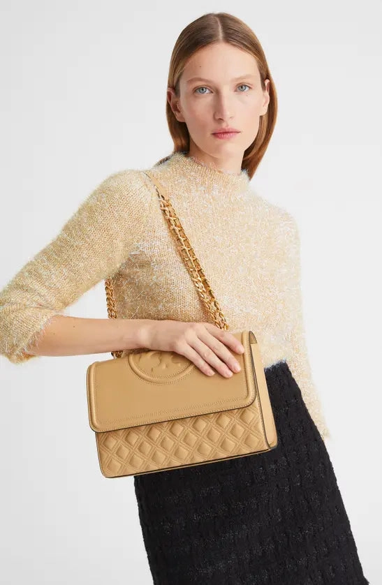 Tory Burch Large Fleming Convertible Shoulder Bag Desert Dune