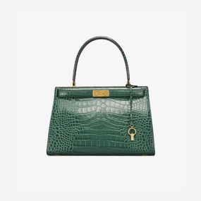Tory burch lee radziwill croc embossed