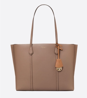 Tory Burch Perry Embossed Triple-Compartment Tote