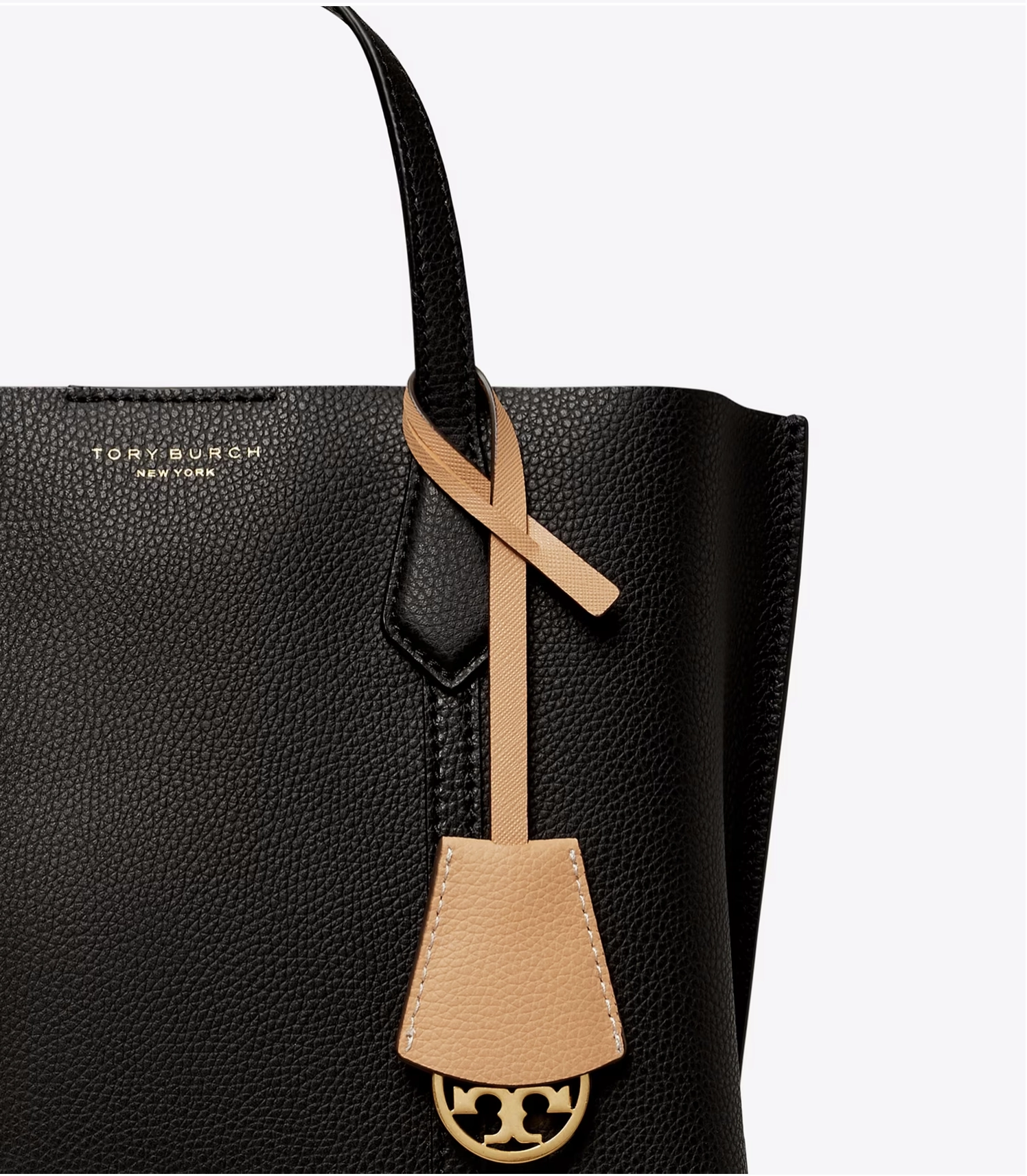 Tory Burch Perry Embossed Triple-Compartment Tote Small
