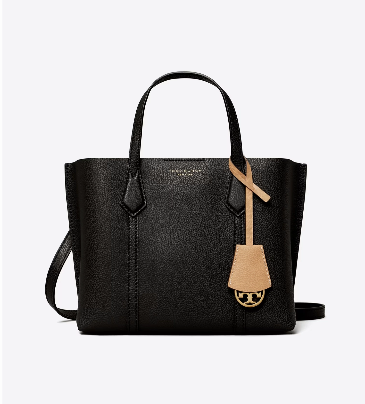 Tory Burch Perry Embossed Triple-Compartment Tote Small