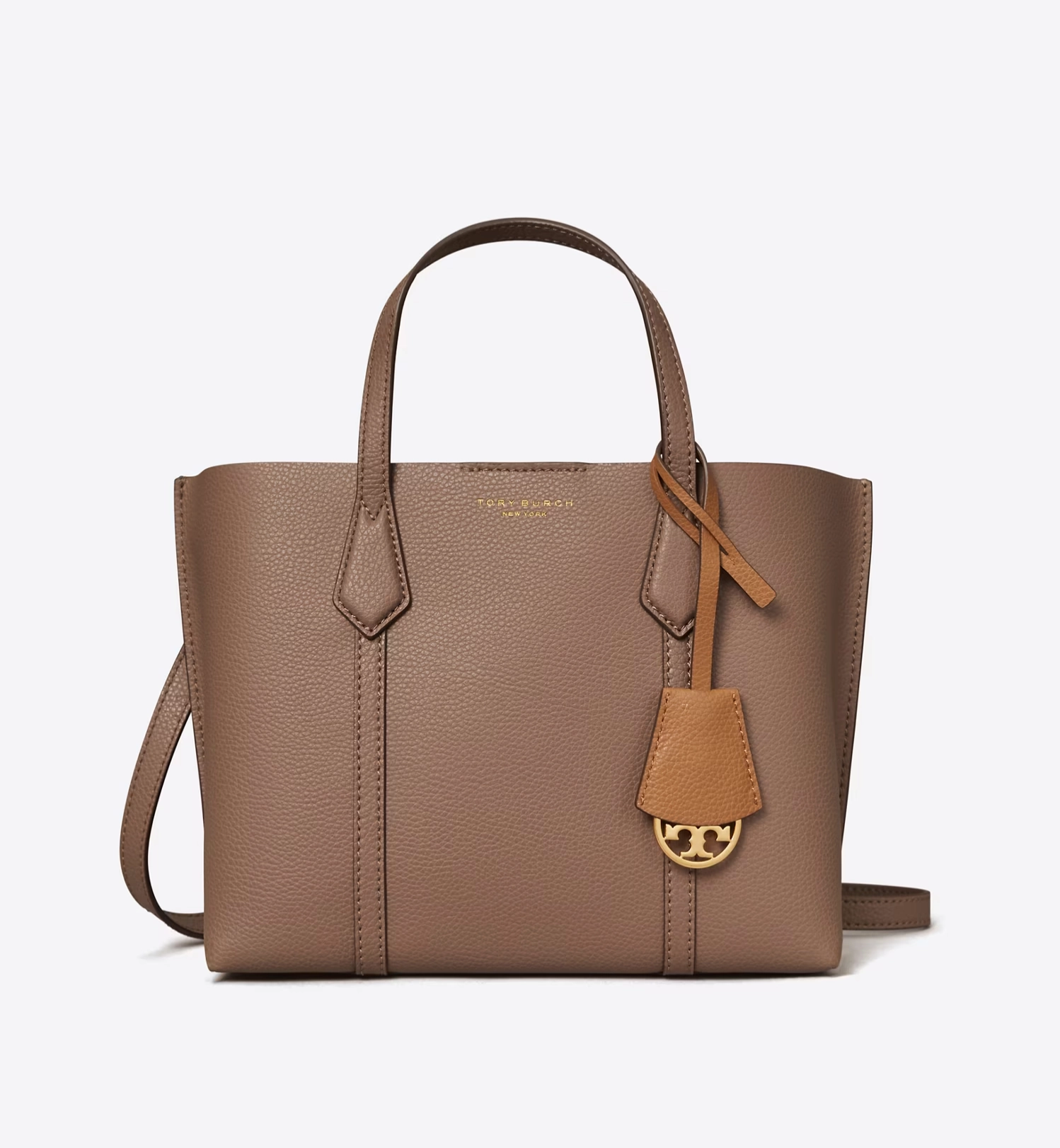 Tory Burch Perry Embossed Triple-Compartment Tote Small