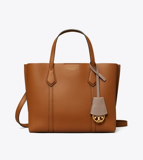 Tory Burch Perry Embossed Triple-Compartment Tote Small