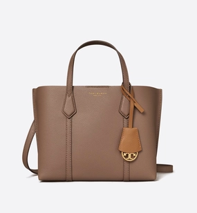 Tory Burch Perry Embossed Triple-Compartment Tote Small