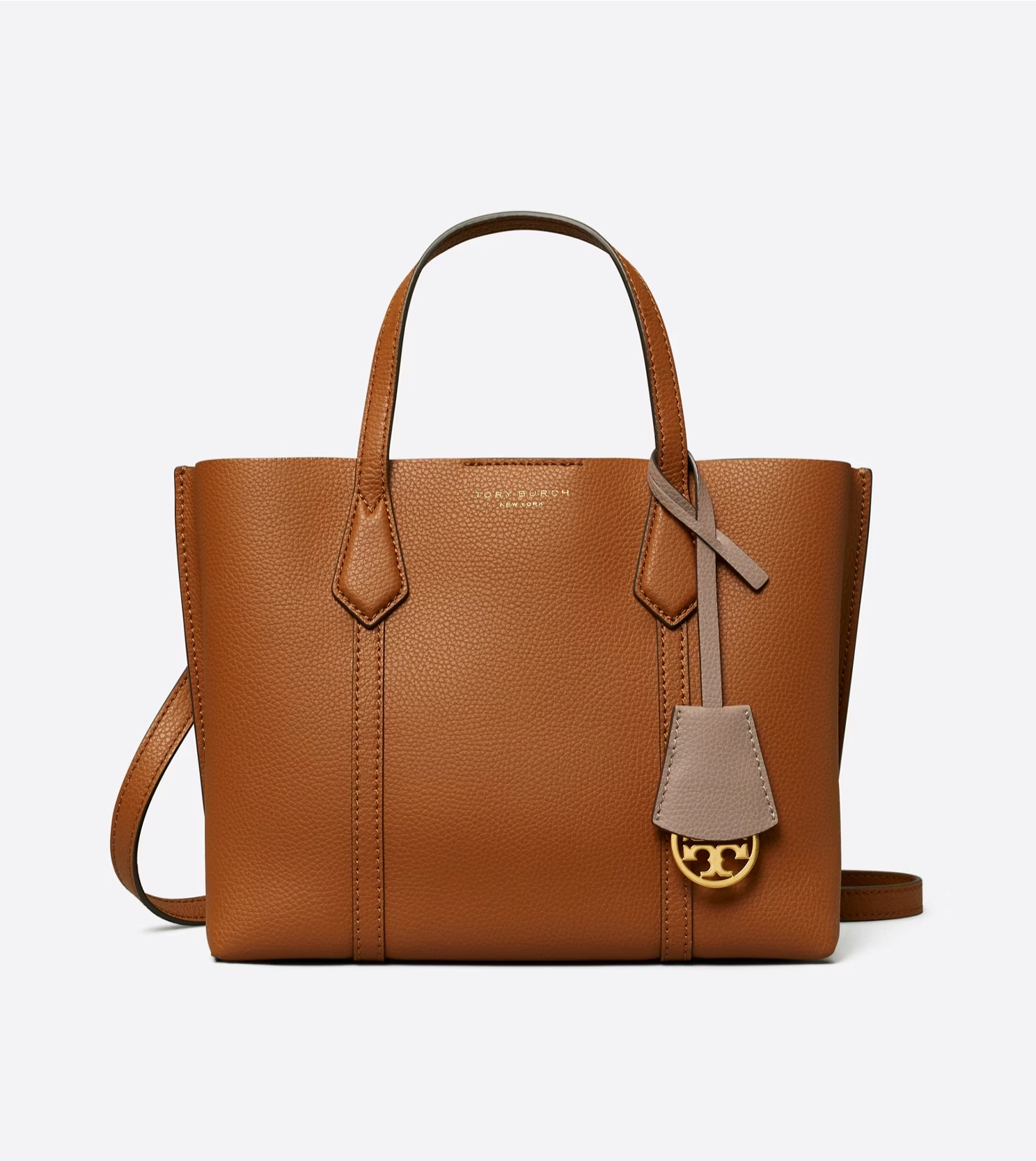 Tory Burch Perry Embossed Triple-Compartment Tote Small