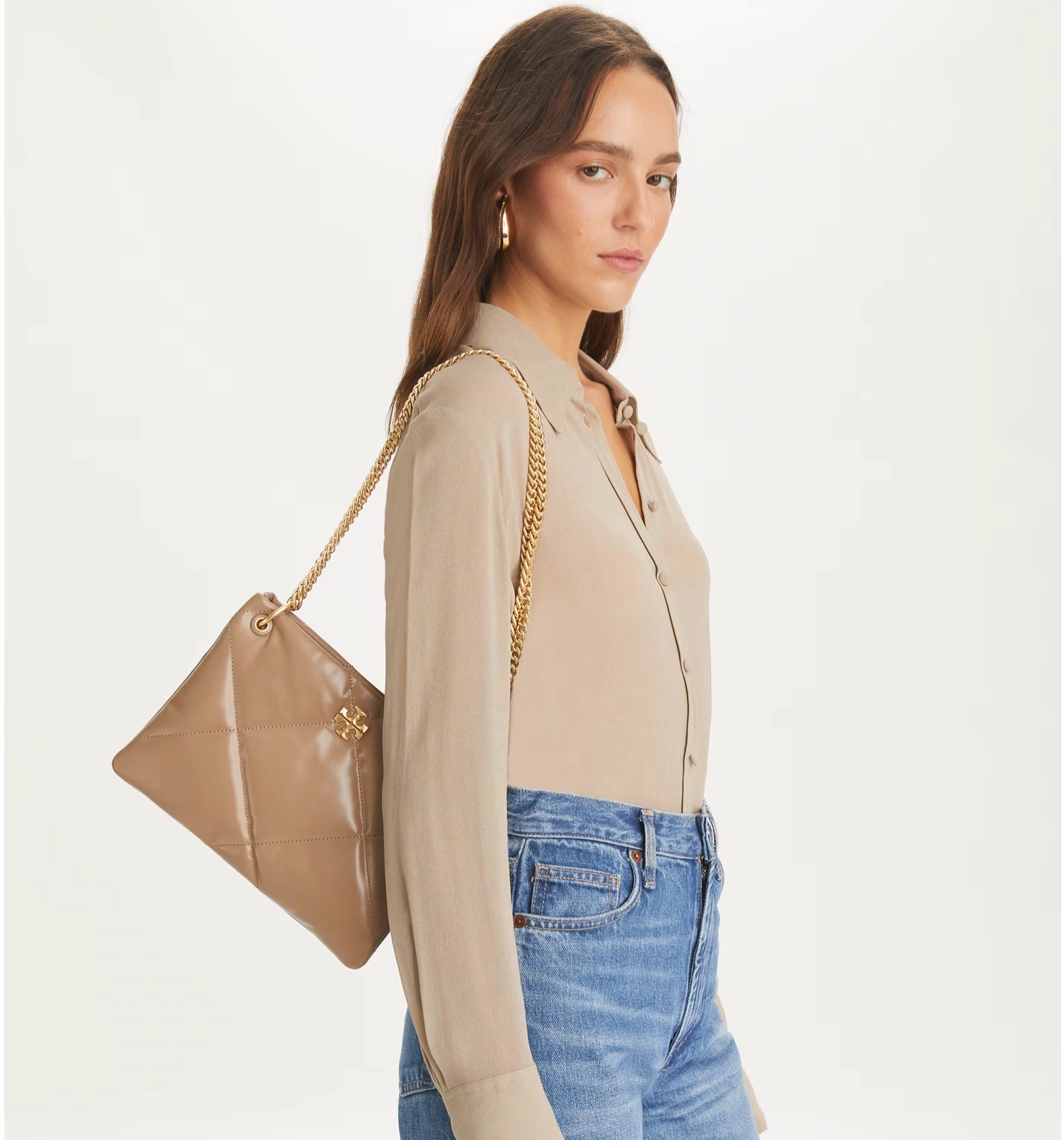 Tory Burch Small Kira Diamond Quilt Satchel