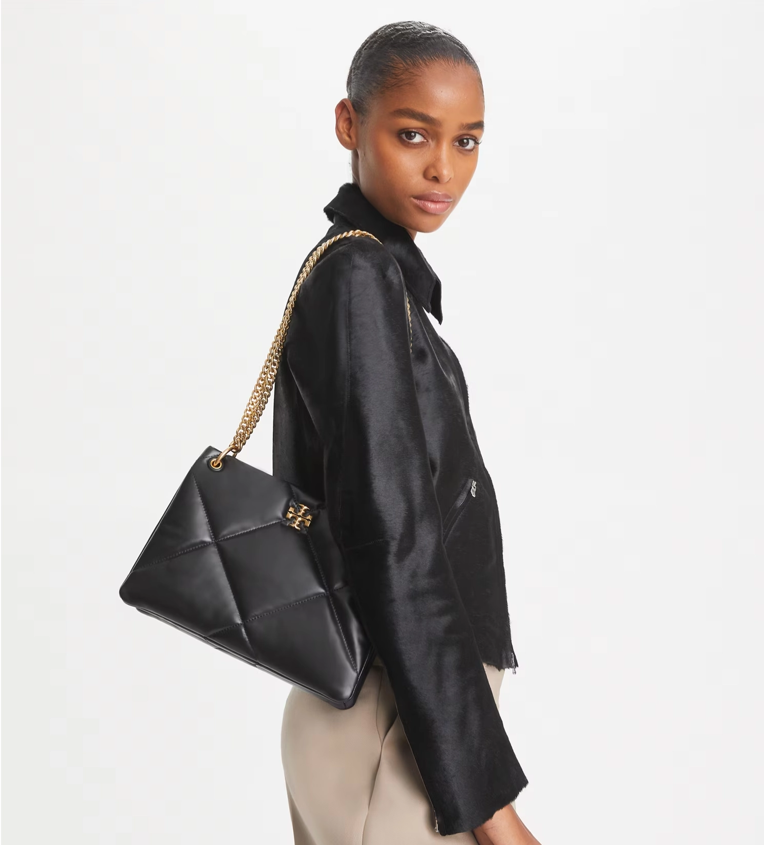 Tory Burch Small Kira Diamond Quilt Satchel