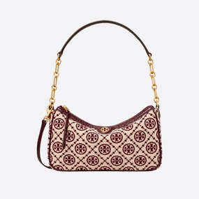 Tory Burch T Monogram  Chenille Studio Shoulder Bag