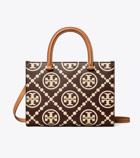 Tory Burch T Monogram Top Handle Embossed Tote