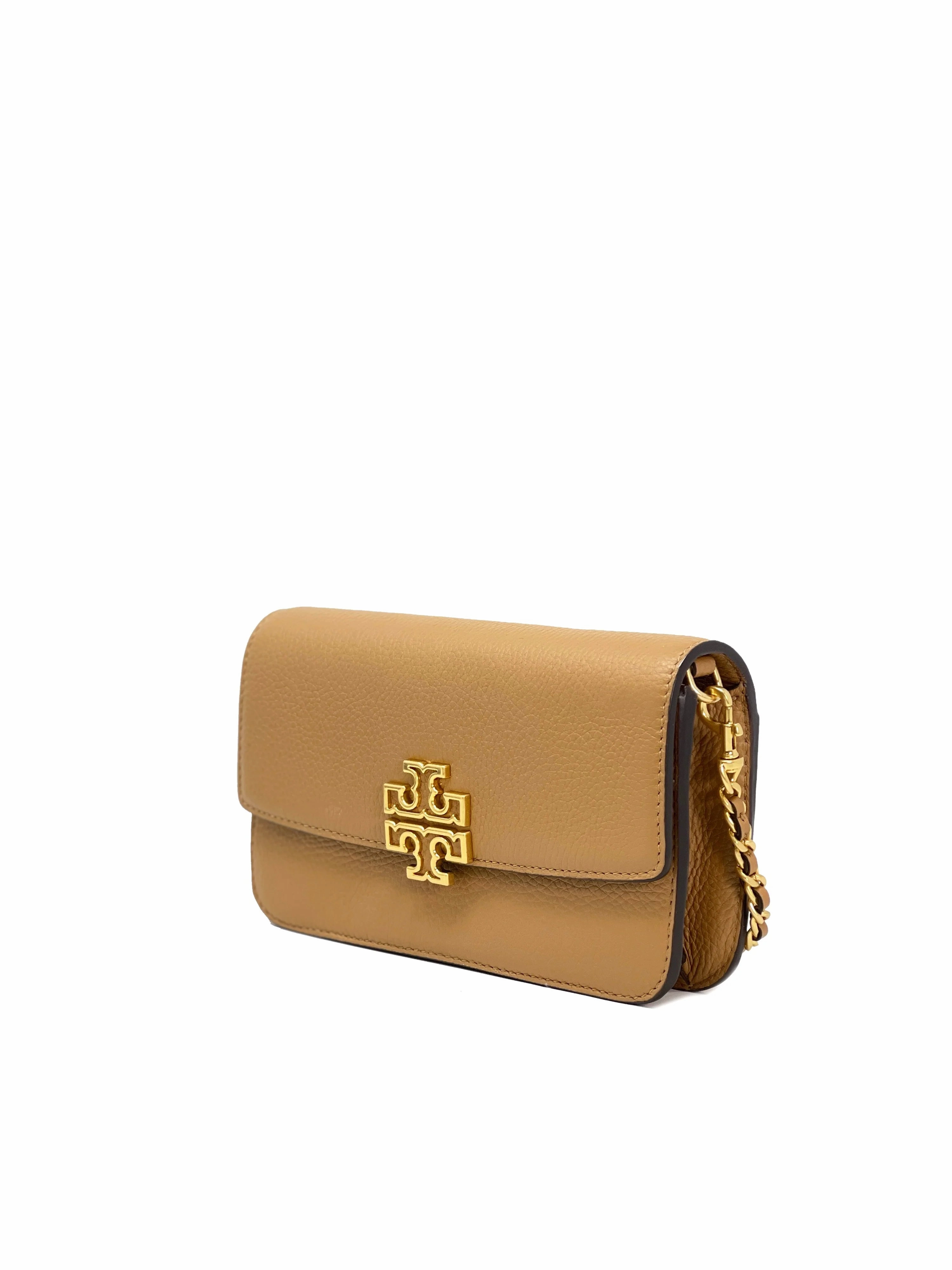 Tory Burch Tiramisu Britten Chain Wallet With Wristlet