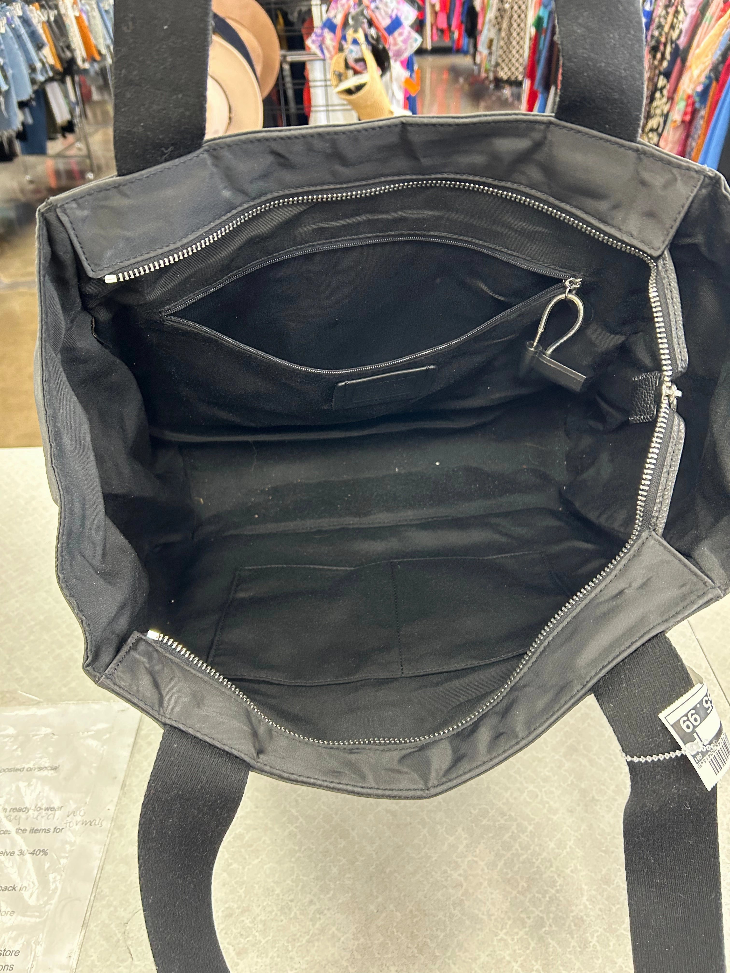Tote Designer By Coach In Black, Size:Large