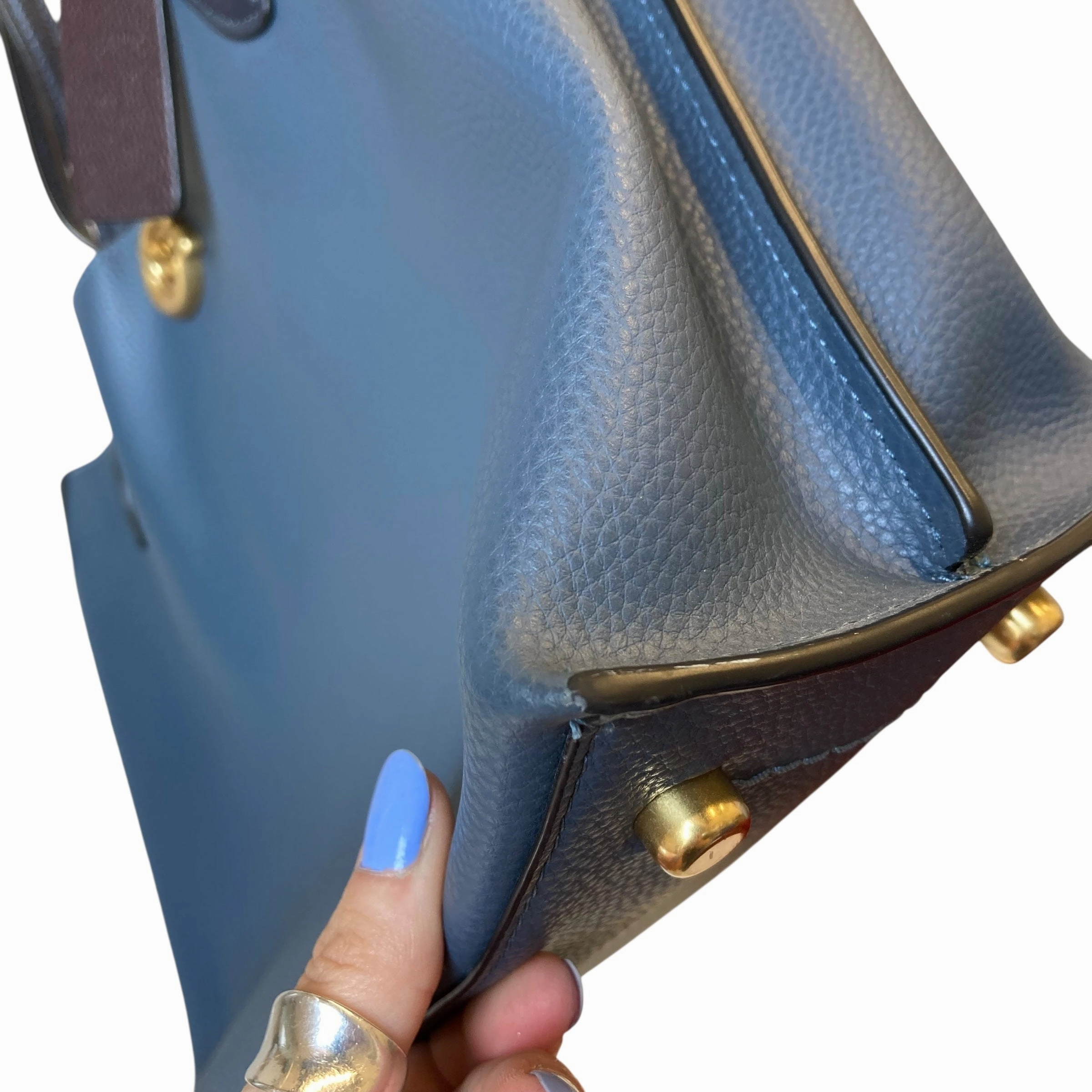 TOTE DESIGNER by COACH In BLUE, Size: LARGE