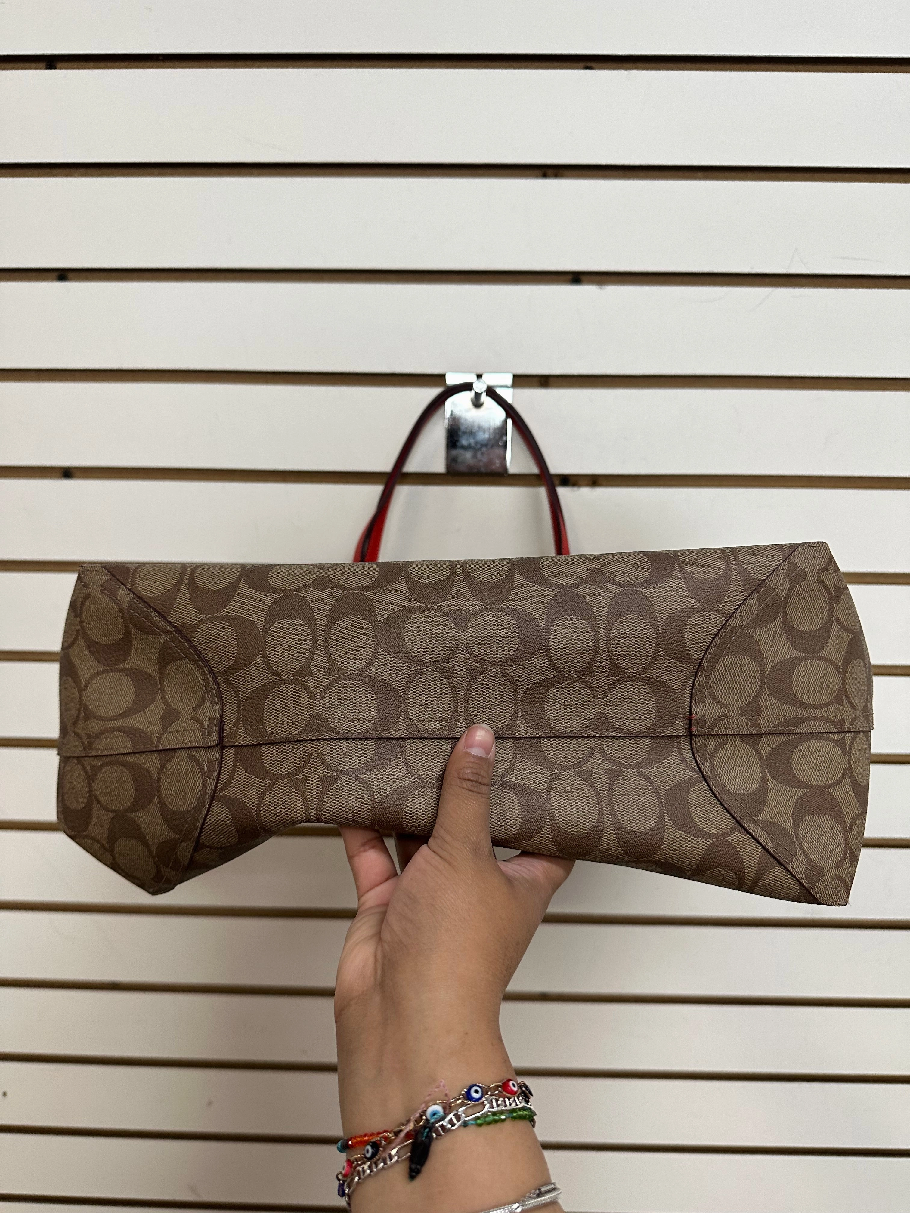 Tote Designer By Coach In Brown, Size:Large