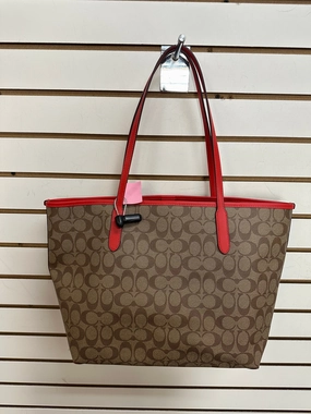 Tote Designer By Coach In Brown, Size:Large